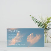 Face Cloud 2 Sympathie Hartelijk dank Bedankkaart (Staand voorkant)