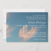 Face Cloud 2 Uitnodiging voor uitvaart (Achterkant)