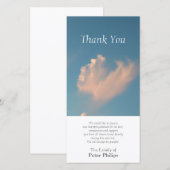 Face Cloud 3 Sympathie Hartelijk dank Bedankkaart (Voorkant / Achterkant)