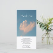 Face Cloud 3 Sympathie Hartelijk dank Bedankkaart (Staand voorkant)