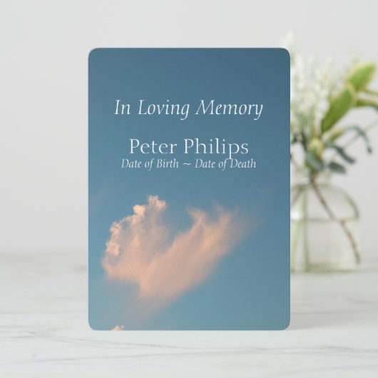 Face Cloud 3 - Uitnodiging tot kennisgeving van be (Staand voorkant)