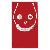 Face Cute Love Peace Jose Custom Gift Bag Klein Cadeauzakje (Achterkant)