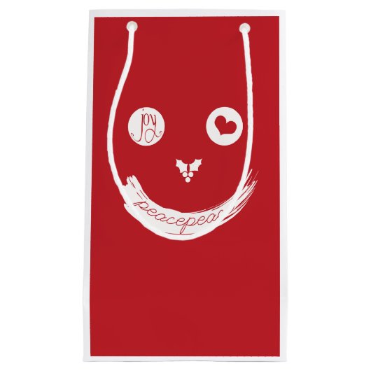 Face Cute Love Peace Jose Custom Gift Bag Klein Cadeauzakje (Voorkant)