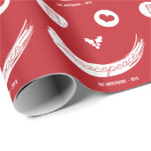 Face Cute Love Peace Jose Custom Gift Wrap Cadeaupapier (Rol Hoek)