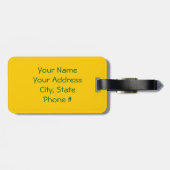 Face Daisy Bagagelabel (Achterkant horizontaal)