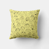 Face Doodle Sierkussen (Achterkant)