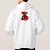Face Down Dead White Hoodie (Achterkant)