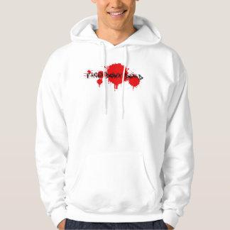 Face Down Dead White Hoodie
