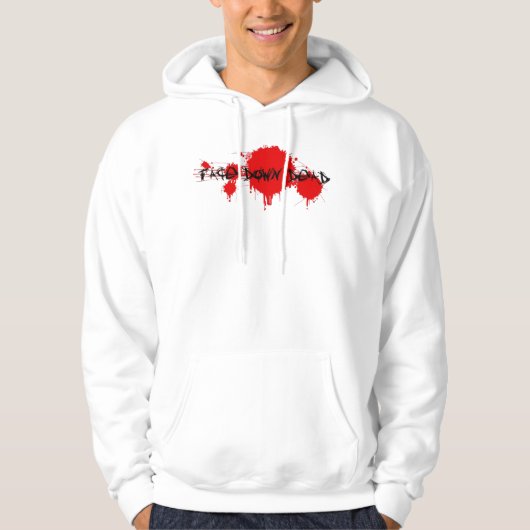 Face Down Dead White Hoodie (Voorkant)