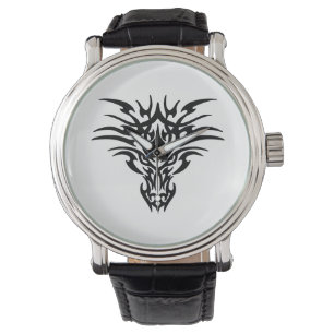 Face-Dragon-Tattoo Horloge