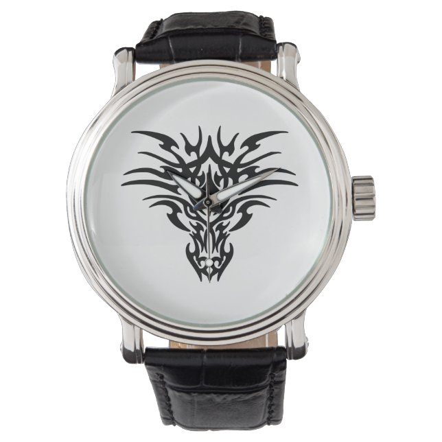 Face-Dragon-Tattoo Horloge (Voorkant)