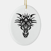 Face-Dragon-Tattoo Keramisch Ornament (Rechts)