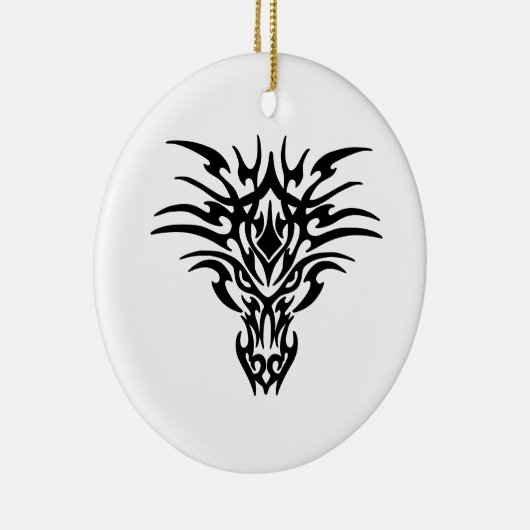Face-Dragon-Tattoo Keramisch Ornament (Rechts)