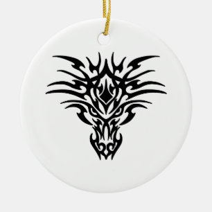 Face-Dragon-Tattoo Keramisch Ornament