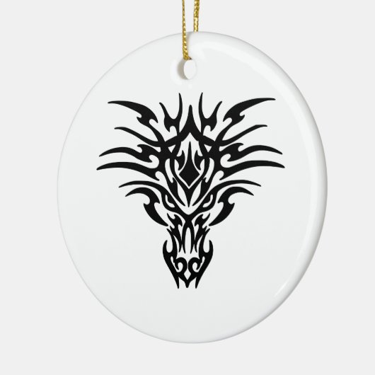 Face-Dragon-Tattoo Keramisch Ornament (Links)