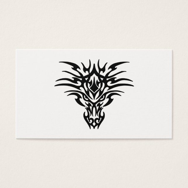 Face-Dragon-Tattoo Visitekaartje (Voorkant)