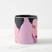 Face Drawing of Beautiful Woman Pinks Mok (Midden)