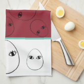 Face Egg Kitchen Towels Theedoek (Quarter Fold)