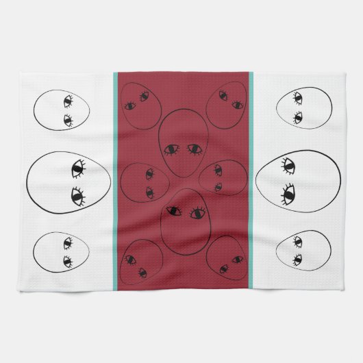 Face Egg Kitchen Towels Theedoek (Horizontaal)