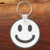 Face/emoji/emoticon/happy face sleutelhanger (Voorkant)