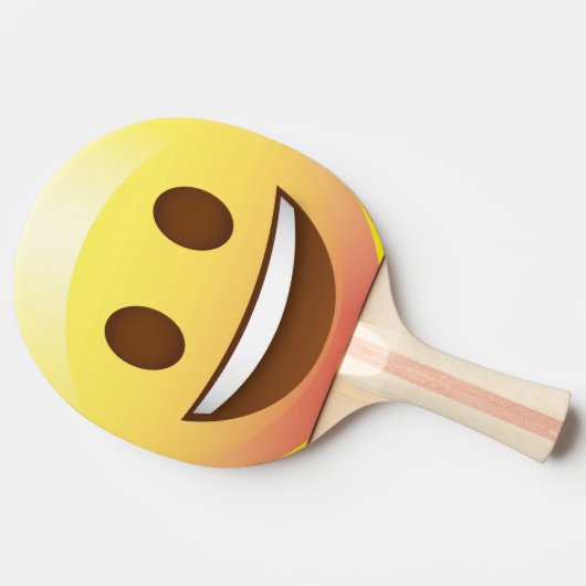 Face Emoji Ping Pong Paddle Summer Fun Tafeltennisbatje (Zijkant)