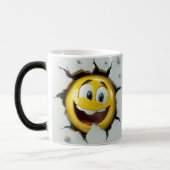 Face Emoticon Break Through Magische Mok (Links)