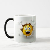 Face Emoticon Break Through Magische Mok (Links)