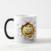 Face Emoticon Break Through Magische Mok (Links)