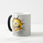 Face Emoticon Break Through Magische Mok (Voorkant links)