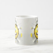 Face Emoticon Break Through Magische Mok (Center)