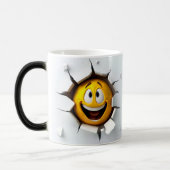 Face Emoticon Break Through Magische Mok (Links)