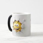 Face Emoticon Break Through Magische Mok (Voorkant links)