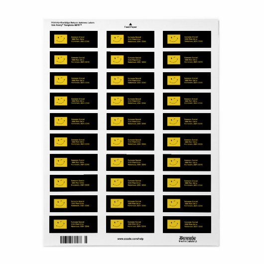 Face Etiket (Full Sheet)