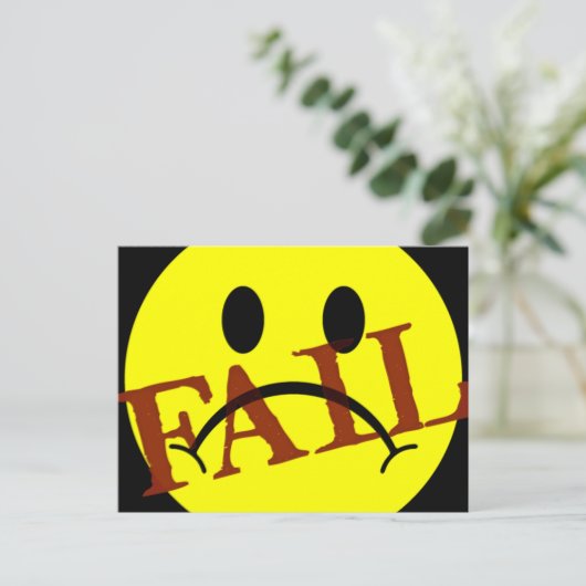 FACE FAIL BRIEFKAART (Staand voorkant)