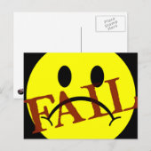 FACE FAIL BRIEFKAART (Voorkant / Achterkant)