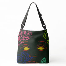 Face Flower Crossbody Bag