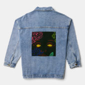Face Flower Denim Jas Jacket (Achterkant)