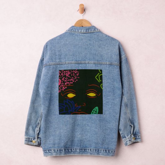 Face Flower Denim Jas Jacket (Hangar)