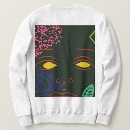 Face Flower Sweatshirt (Design achterkant)