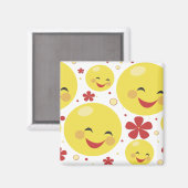 Face Flowers Magnet (Voorkant / Achterkant)