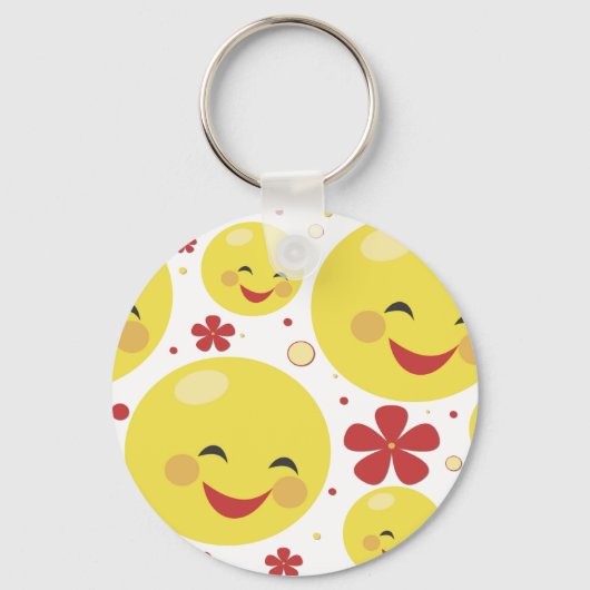 Face Flowers Sleutelhanger (Voorkant)