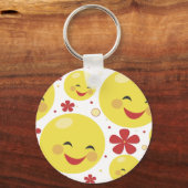 Face Flowers Sleutelhanger (Voorkant)