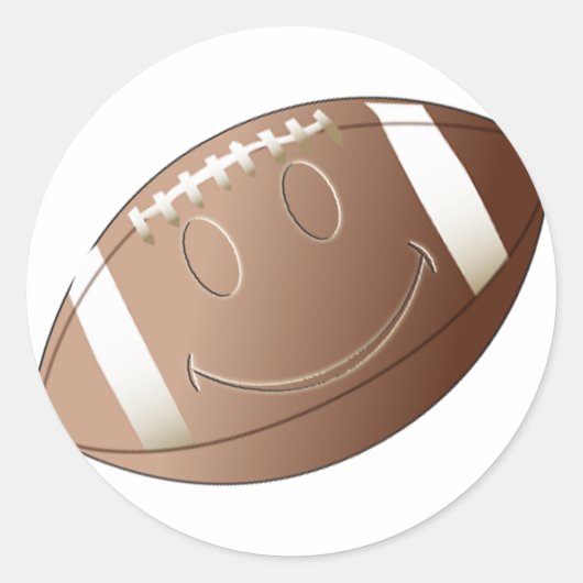 FACE-FOOTBALL RONDE STICKER (Voorkant)