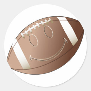 FACE-FOOTBALL RONDE STICKER