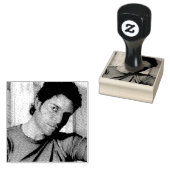 Face (Foto) Rubber Stamp Rubberstempel (Gestempeld)