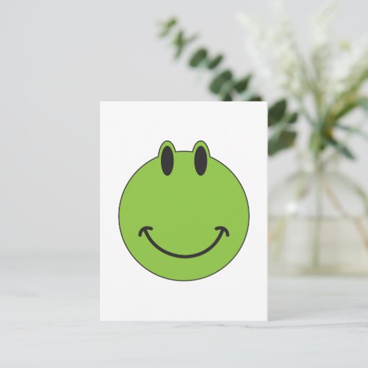 Face Frog Briefkaart (Staand voorkant)