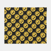 Face Fun fleece deken (Voorkant (Horizontaal))