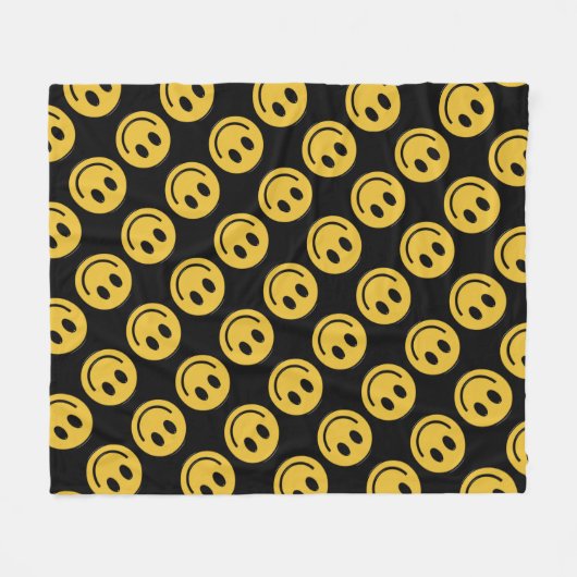 Face Fun fleece deken (Voorkant (Horizontaal))