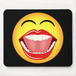 Face Fun Funny Yellow Mousepad Mousemat Muismat