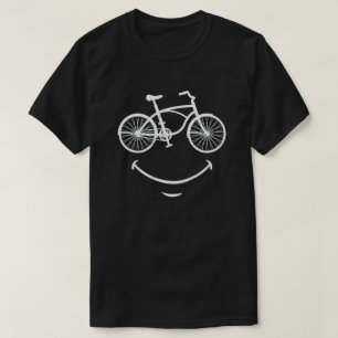 Face Funny Cycling Cyclist Cycling Face glimlachen T-shirt
